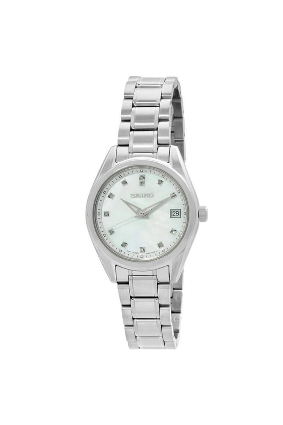 Diamond Quartz Mother of Pearl Dial Ladies Watch SUR579P1