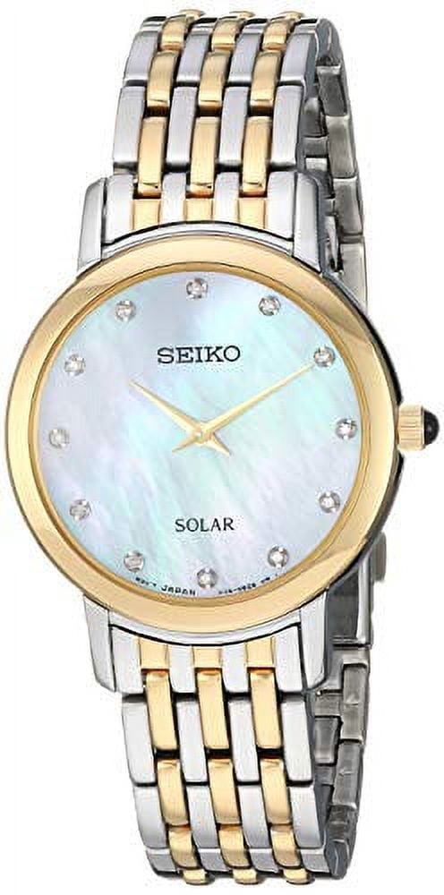 Seiko Diamonds Quartz Movement Mother Of Pearl Dial Ladies