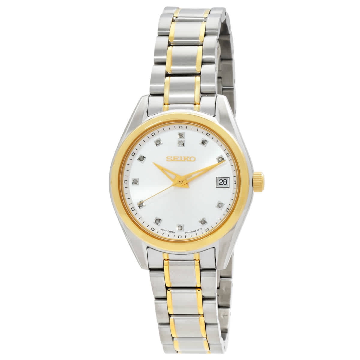 アナログ腕時計 SEIKO | Diamonds Quartz Silver Dial Two-Tone Ladies SUR582P1 Seiko Diamonds Quartz Silver Dial Two-Tone Ladies Watch