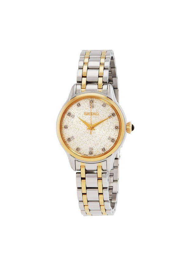 Discover More Quartz Diamond Silver Dial Two-Tone Ladies Watch SRZ550P1
