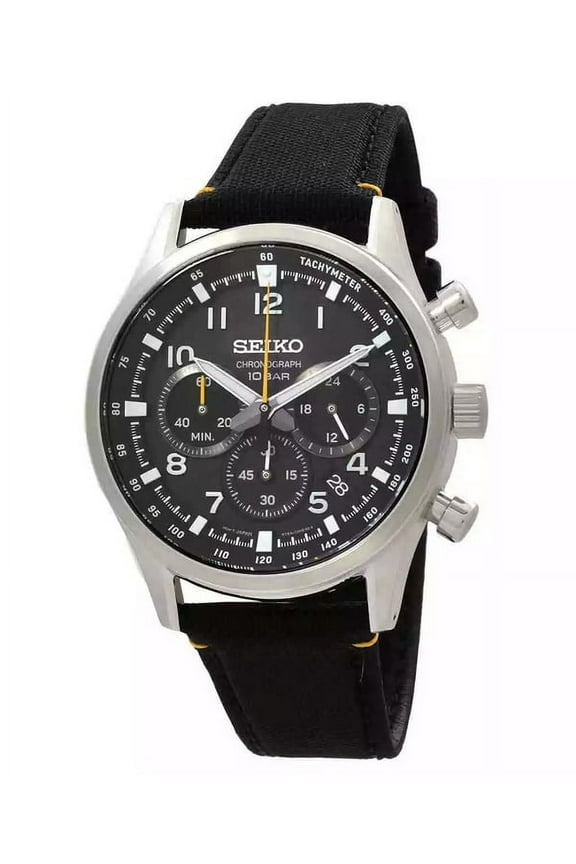 Sport Chronograph Quartz Black Dial Men's Watch SSB449P1