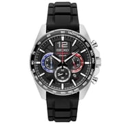 Seiko Mens Chronograph Black Dial Watch - SSB347