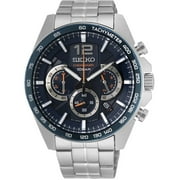 Seiko Essentials Chronograph Quartz Blue Dial Mens Watch Ssb345