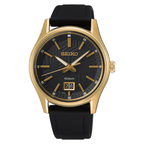 Seiko Essentials Collection Black Dial Men's Watch SUR560