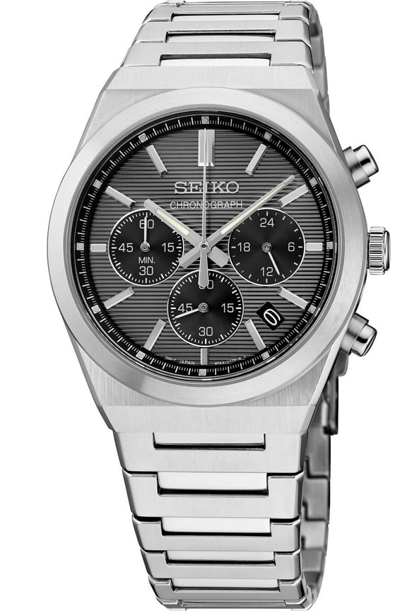 Essentials Collection Stainless Steel Chronograph Quartz Men's Watch SSB455