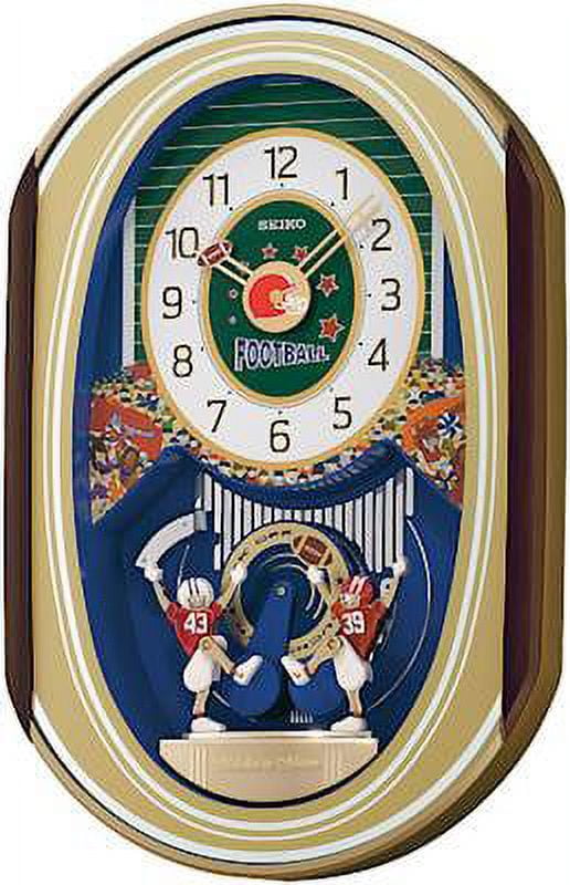 Seiko Football Clock - QXM259GRH - Melodies in Motion - Walmart.com