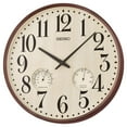 thumbnail image 1 of Seiko Iria Wall Clock, Traditional, Thermometer, Hygrometer, Quartz, Analog, QXA783BLH, 1 of 5