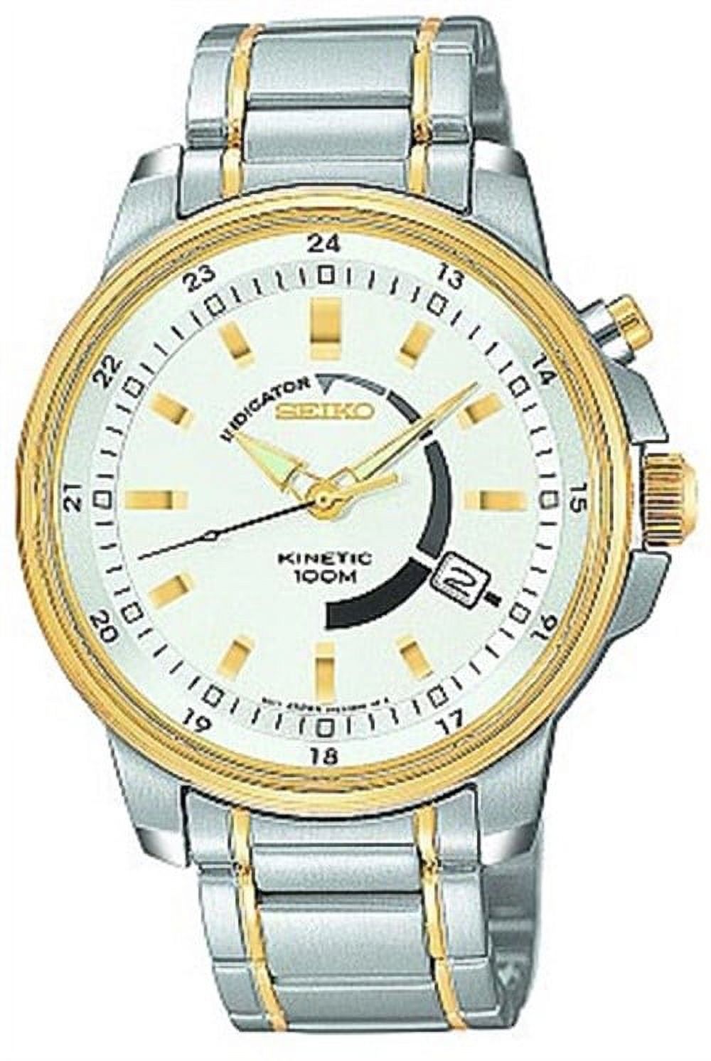 Seiko Kinetic Blue Dial Stainless Steel Men's Watch SKA783