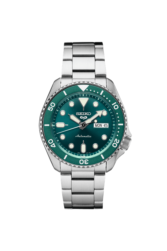 Male Stainless Steel Sports Wristwatch, Green