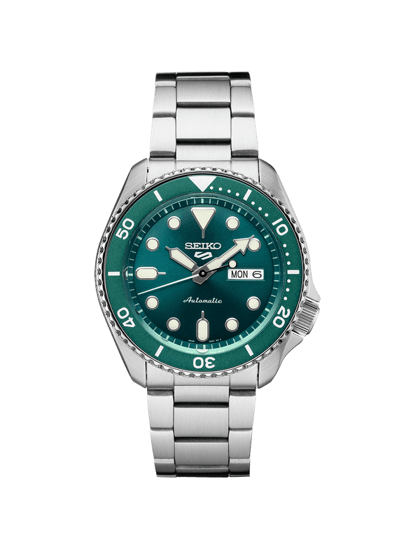 Male Stainless Steel Sports Wristwatch, Green