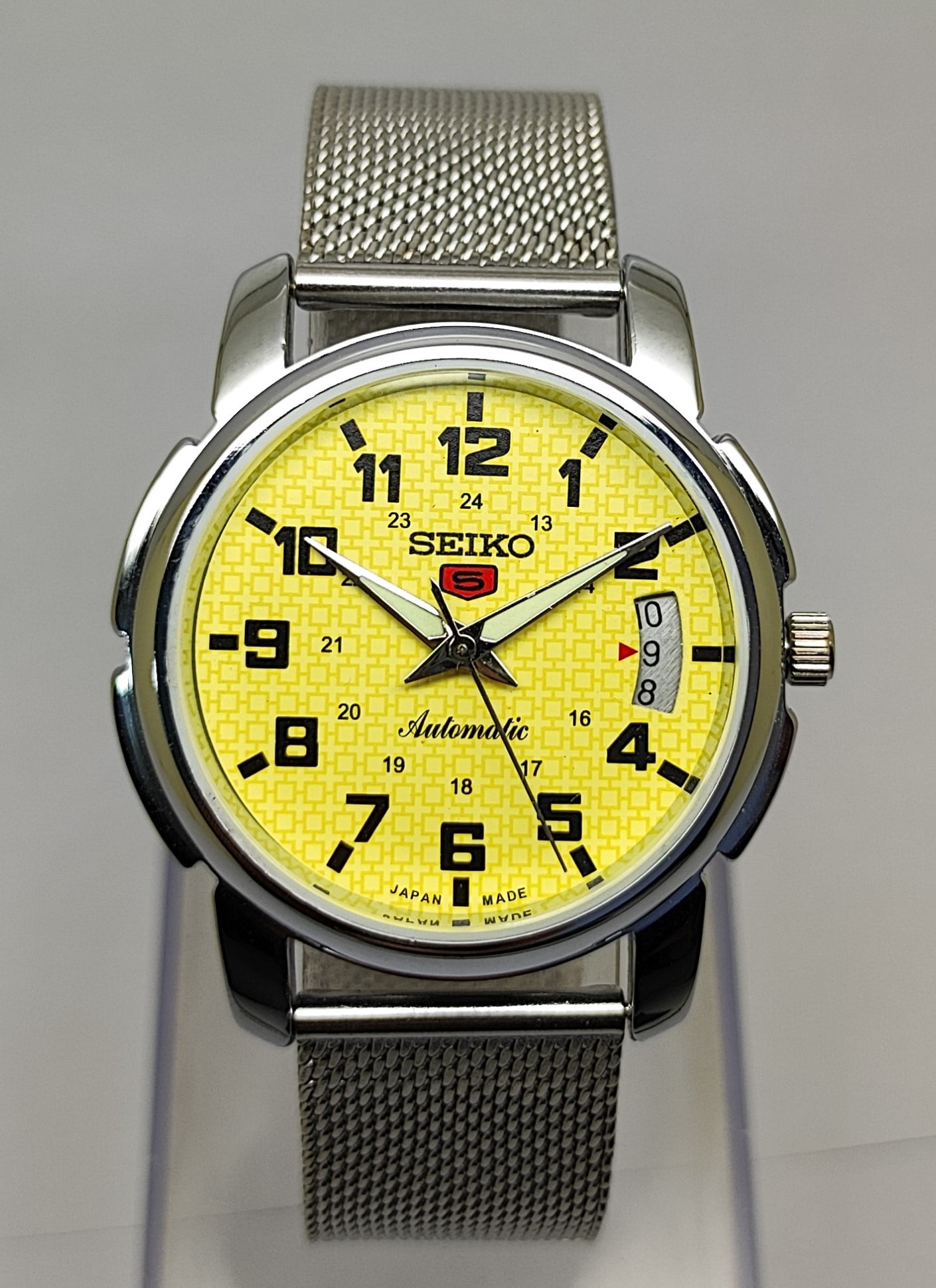 Seiko Mechanical Automatic Stainless Steel 17 Jewel Men Wristwatch