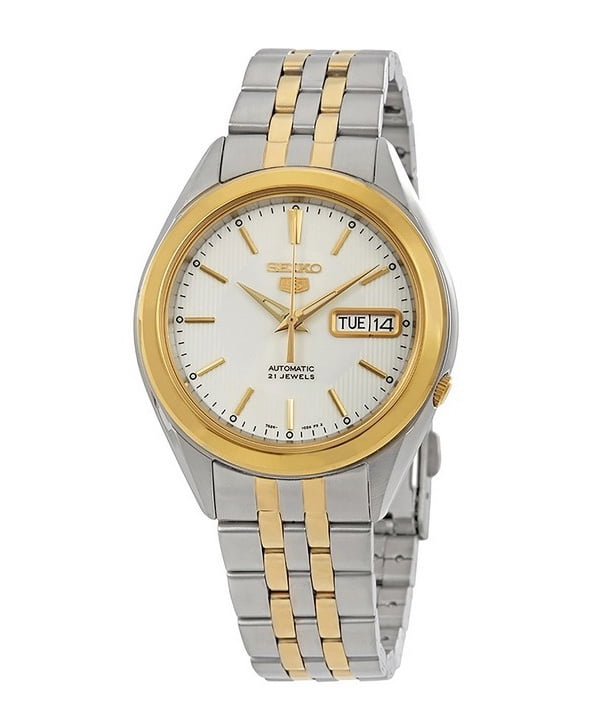 Seiko Men\'s Automatic Watch, about 38 mm- Silver/Gold Seiko Men main image 4