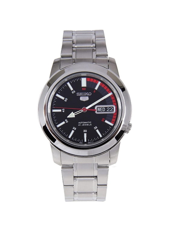 Men's 5 Automatic Black Dial Watch SNKK31