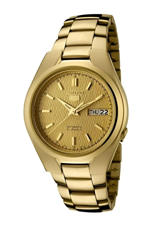Men's 5 Automatic Goldtone Gold Dial Watch