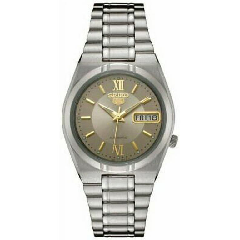 Seiko Men s 5 Automatic SNK125K Silver Stainless Steel Automatic Watch Walmart