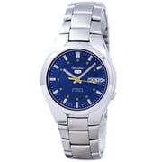 Seiko Mens 5 Automatic SNK615K Blue Stainless-Steel Automatic Dress Watch