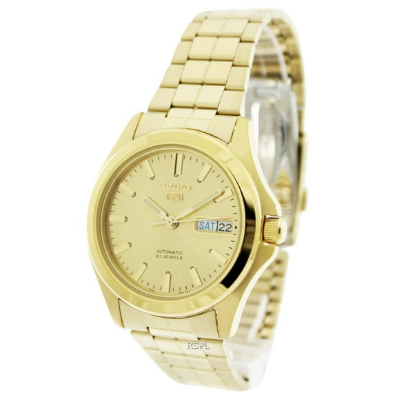 Seiko Men's 5 Automatic SNKK98K Gold Stainless-Steel Self Wind Fashion Watch