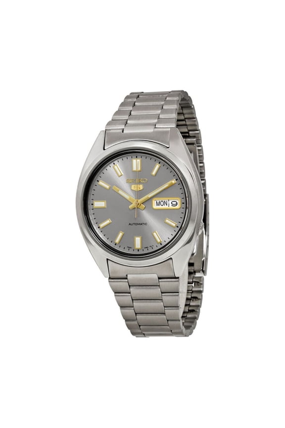 Men's 5 Automatic SNXS75K Silver Stainless-Steel Automatic Fashion Watch