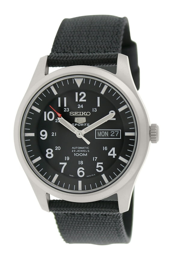 Men's 5 Automatic SNZG15K Black Nylon Self Wind Fashion Watch