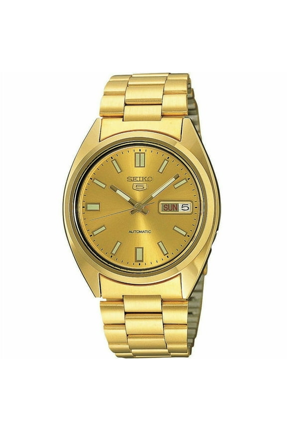 Men's 5 Gold Dial Watch - SNXS80K1