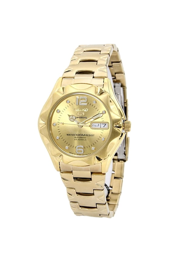 Men's 5 Sports Gold Dial Watch - SNZ460J1