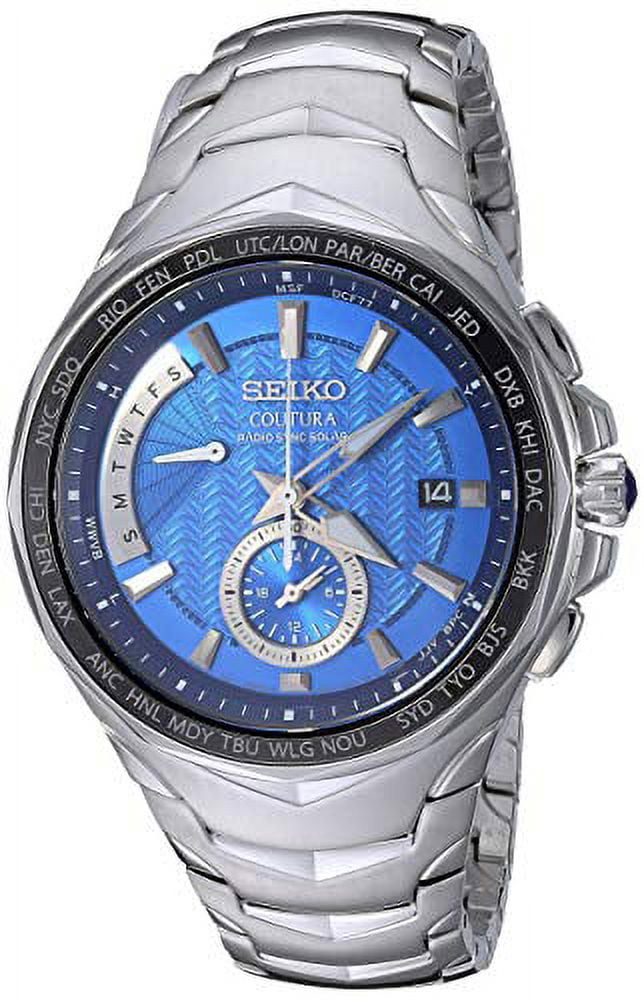 Seiko Men's Coutura Radio Synk Solar Duel Time Watch SSG019