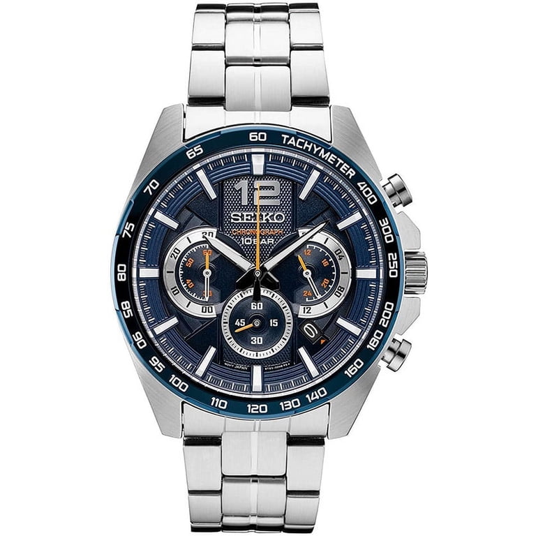 Seiko Men's Casual Watch, Japanese Quartz, Stainless Steel Strap