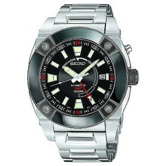 Seiko Men's Kinetic GMT Watch SUN005