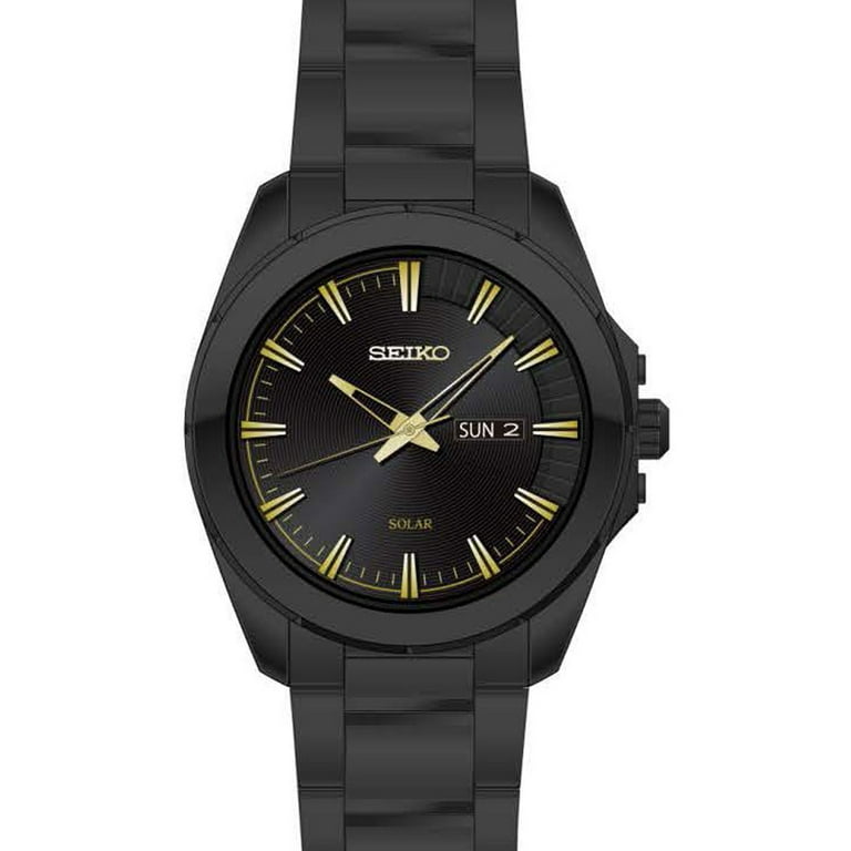 Seiko Men s Recraft Solar Black Ion Finish Watch SNE417