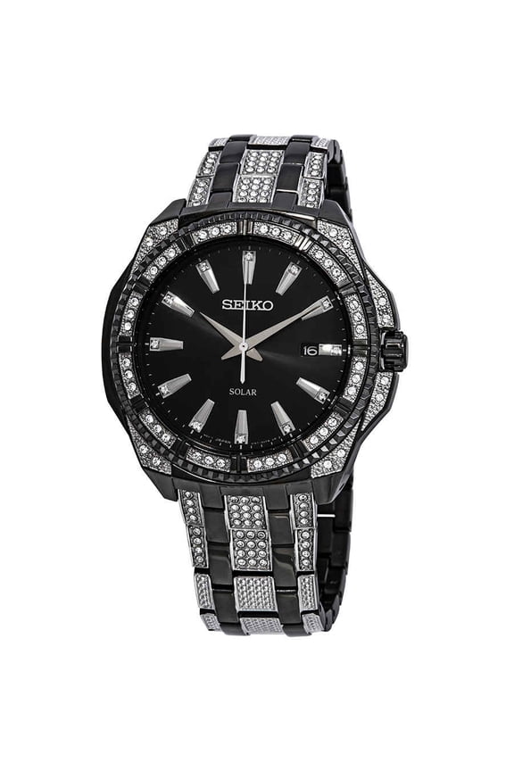 Men's SNE459 Black Ion Core Solar Watch