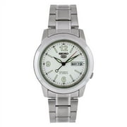 Seiko Mens SNKE57 Stainless Steel Analog with White Dial Watch