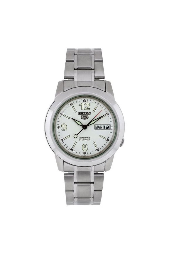 Men's SNKE57 Stainless Steel Analog with White Dial Watch