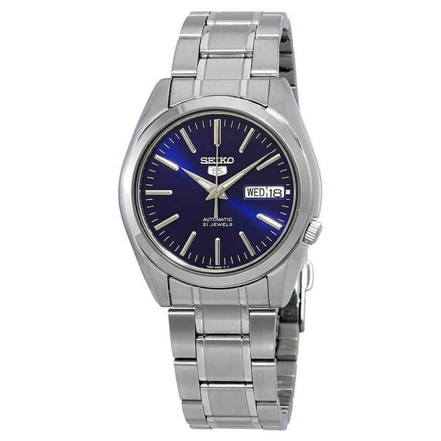 Seiko Men's SNKL43 5 Automatic Stainless Steel Bracelet Blue Dial Watch