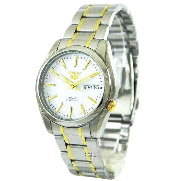 Seiko Men's SNKL47K White Stainless-Steel Automatic Fashion