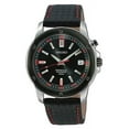 thumbnail image 1 of Seiko Men's SNQ097 Black Leather Strap Perpetual Calendar Watch, 1 of 1