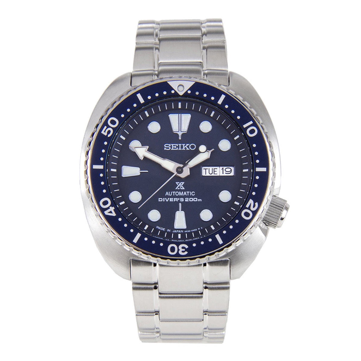 Seiko Men s SRP773J1 Prospex Turtle Automatic Blue Dial Stainless