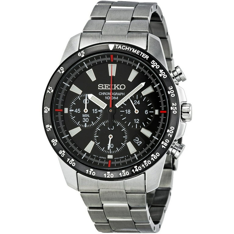 Seiko Men's SSB031P1, Chronograph,Stainless Steel Case