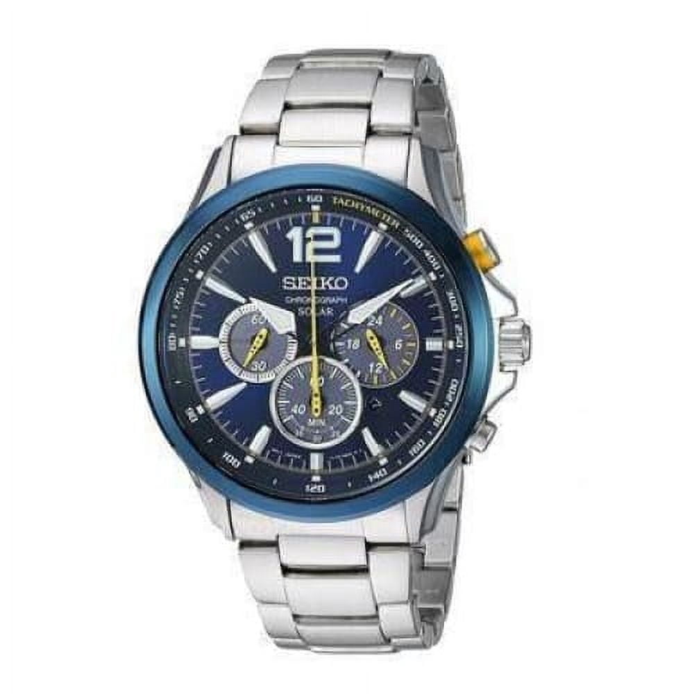 Seiko Men's SSC505 Core Solar Blue Dial Interchangeable Steel