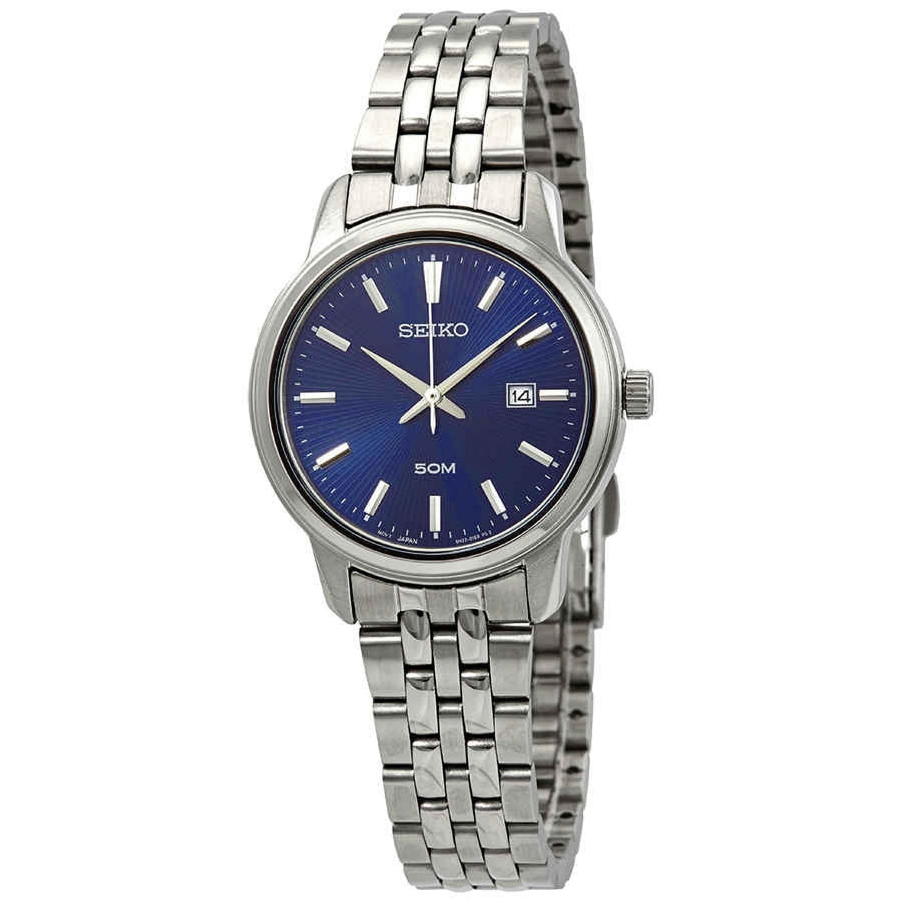 Seiko Men's SUR665 Silver Stainless-Steel Japanese Quartz Dress Watch