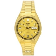 SEIKO Men's Series 5 Automatic Gold Dial Watch SNXS80