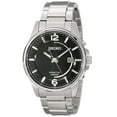 thumbnail image 1 of Seiko Men's Stainless Steel Bracelet Black Dial Silver Watch - SKA671, 1 of 4