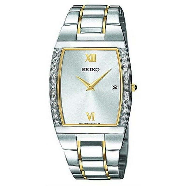 時計 SEIKO Seiko Men's Two Tone Quartz Diamond Watch SKP321 - Walmart.com