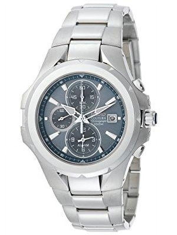 Seiko Men's snad51 coutura alarm chronograph silver-tone light