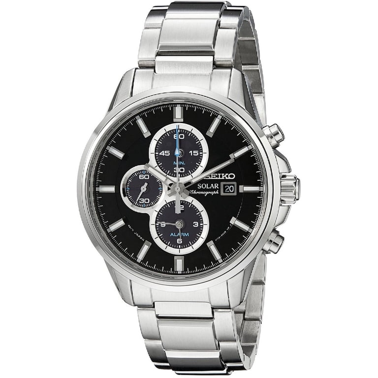 Seiko SSC267 Men's Core Solar Black Dial Steel Bracelet