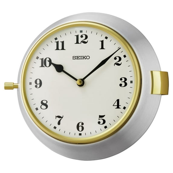 Seiko 8" Wall Clock, Gray Quartz, Analog, QXA761ALH