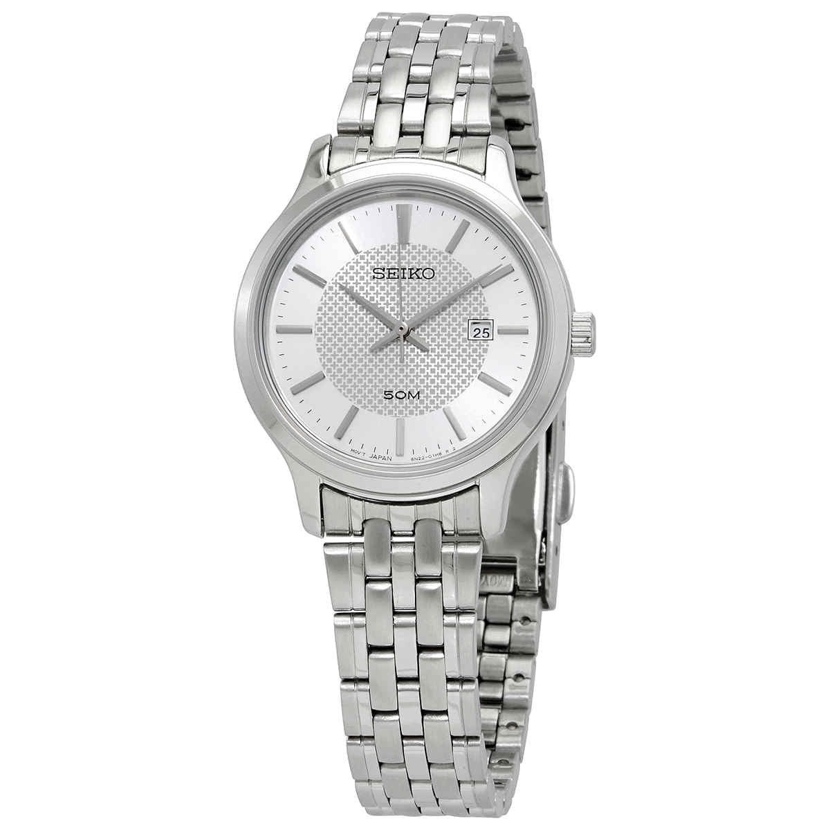 Seiko Neo Classic Quartz Silver Dial Ladies Watch SUR653P1
