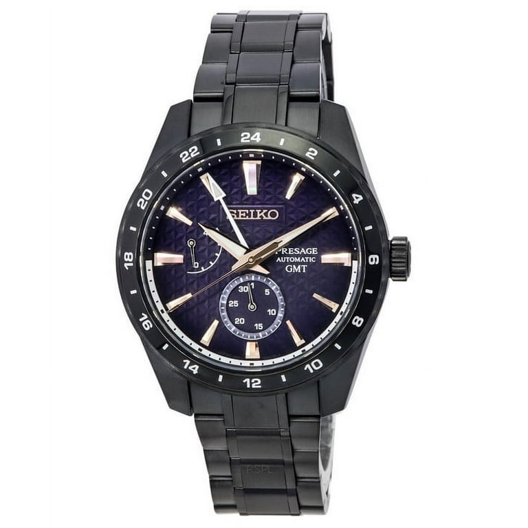 Seiko Presage Akebono Sharp Edged Series GMT Limited Edition Blue Dial Automatic SPB361J1 100m Men s Watch