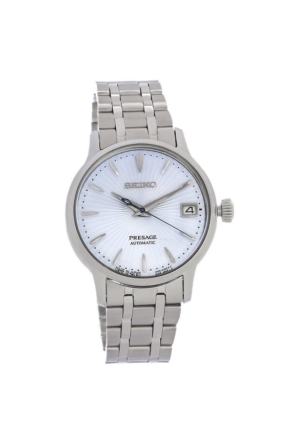 Presage Cocktail Ladies Stainless Steel Blue Dial Automatic Watch SRP841
