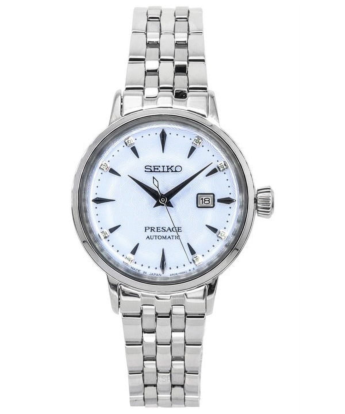 Seiko Presage Cocktail Time Skydiving Diamond Accents Blue Dial Automatic SRE007J1 Women s Watch Walmart