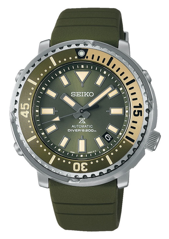 seiko divers watch green